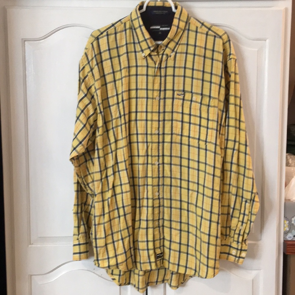 Men's button down polo shirt